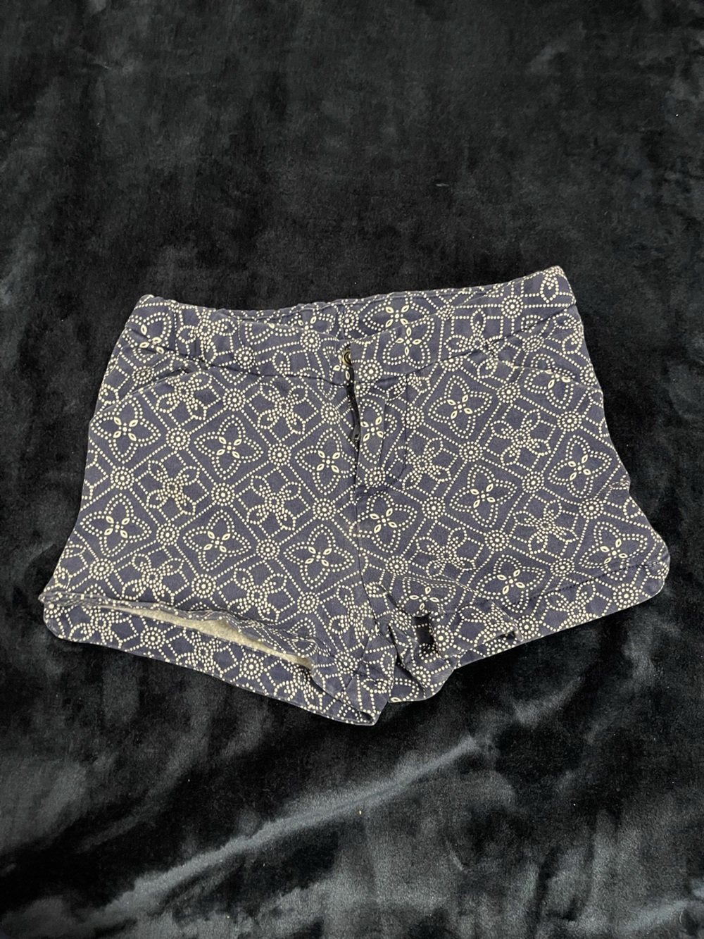 Cherokee Navy Dot Floral-Print Girls' Shorts